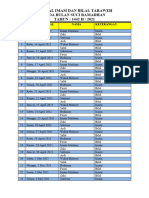 Jadwal Imam Dan Bilal