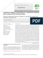 Prediction of Effluent Concentration in A Wastewater Treatment Plant Using Machine Learning Models