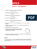 Foundation Topic Check in 6.01 Algebraic Expressions