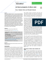 Recent Progress and Future Prospects of Silicon Solar Module Recycling