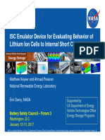 NREL - ISC Emulator Device For Evaluating Behavior of Lithium Ion Cells To Internal Short Circuits