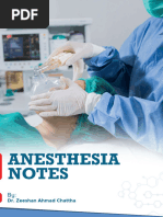 Orthopedic Surgery Anesthesia Exam Notes by Dr. Zeeshan