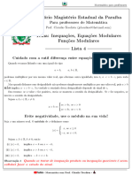 Lista 4 - Inequações e Modulares