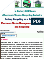 Lithium Battery e Waste Electronic Waste Recycling Industry