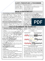 11 Biotechnology-Principles N Processes-Notes