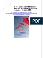 Full Download Test Bank For Elementary Statistics Using The TI-83/84, 4/E 4th Edition Plus Calculator: 0133864979 File PDF Free All Chapter