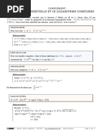 NC2 Complément - Exp Et Log Complexe