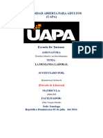 Derecho Laboral y Sus ProcedimientosEspacio para Enviar Tarea de La Semana VIII