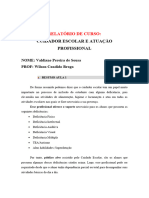 Relatórios Curso - CUIDADOR ESCOLAR