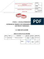 Estándar de Trabajo Con Herramientas - Equipos Eléctricos y Manuales