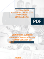 Investigación de Accidentes Laborales Principales Generalidades