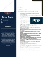 Resume Fazal Amin