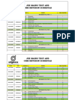 Time Table Mains Full Test + CRM Rev