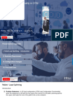 C18A-10 Infosys OTM Split Pallet Functionality