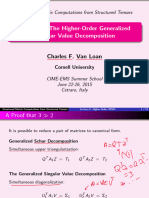 A - Higher Order - GSVD Lecture 6 1