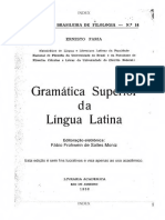 FARIA, Ernesto. Gramática Superior Da Língua Latina. Rio de Janeiro Acadêmica - Text