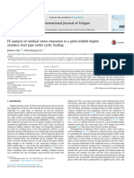 Deformation FE Analysis of Residual Stress Relaxation in A Girth-Welded Duplex