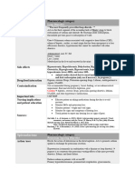 Second Drug Table