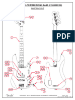 American Elite Precision® Bass (019690Xxxx) : Parts Layout