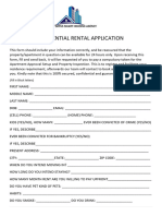 Residential Rental Application