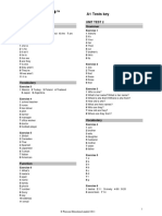 Tests Answer Key PDF