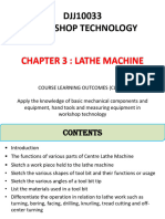 DJJ 10033 Chapter 3 - Lathe Machine