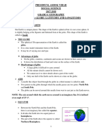 LATITUDES AND LONGITUDES Notes