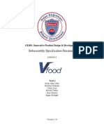 Team2 - VFood - Subassembly Specifications Document 02.12.2011