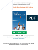 (Ebook PDF) Health Psychology 10th Edition Download PDF