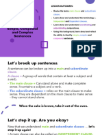 Grade 5 English (Lesson 2) Simple, Complex and Compound