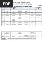 Ut 1 Schedule