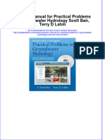 Full Download Solution Manual For Practical Problems in Groundwater Hydrology Scott Bair, Terry D Lahm File PDF All Chapter On 2024