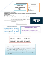 Trigonometric Formula of Class 11