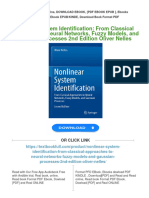 Nonlinear System Identification: From Classical Approaches To Neural Networks, Fuzzy Models, and Gaussian Processes 2nd Edition Oliver Nelles