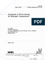 Iassessment of Worm Gearing