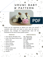 Amigurumi Baby Cowpattern