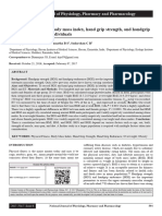 Comparative Study of Body Mass Index, Hand Grip Strength, and Handgrip Endurance in Healthy Individuals