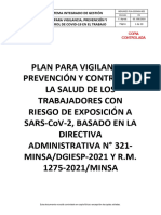 Plan para La Vigilancia, Control y Prevención de La Covid - 19 SI