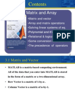 Lecture 3 Matrix and Array Operators