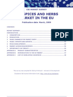 The Spices and Herbs Market in The Eu 2009