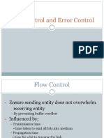 Flow Control and Error Control