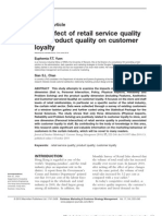 The Effect of Retail Service Quality and Product Quality On Customer Loyalty