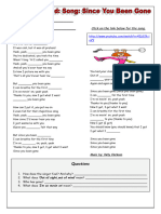 Since You Been Gone K Clarkson Worksheet