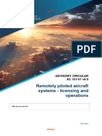 Advisory Circular 101 01 Remotely Piloted Aircraft Systems Licensing and Operations