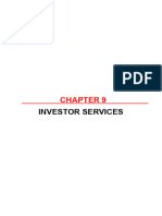 Quick Revision Ch9 - INVESTOR SERVICES