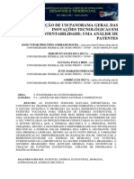 SIMPEP 2023 - Apresentacao de Um Panorama Geral Das Inovacoes Tecnologicas em Sustentabilidade - Uma Análise de Patentes