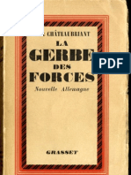 De Châteaubriand A. - La Gerbe Des Forces (1937)