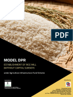 Model DPR: Establishment of Rice Mill (Without Capital Subsidy)