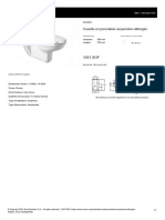 Cuvette en Porcelaine Suspendue Rallongée: Longueur 360 MM Largeur 700 MM