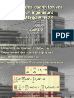 Méthodes Quantitatives Pour Ingénieurs 6MIG818-H22: Cours-2